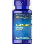 Puritan's Pride L-Arginine Free Form 500mg Capsules 100 Capsules