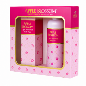 Apple Blossom Gift Set women's fragrance and body care gift set featuring a fresh floral scented perfume with matching body care products presented in an elegant gift box, original Apple Blossom Gift Set available from Asset Pharmacy