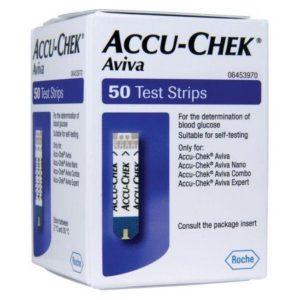 Accu-Chek Aviva Blood Glucose Test Strips, 50 Strips