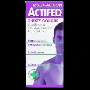 Actifed Chesty Coughs 100ml for chesty cough relief and breathing comfort support in Nigeria pharmacy