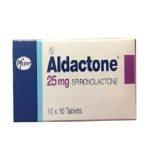 Aldactone 25mg Tablets Spironolactone 25mg 20 Tablets for blood pressure and fluid retention treatment in Nigeria
