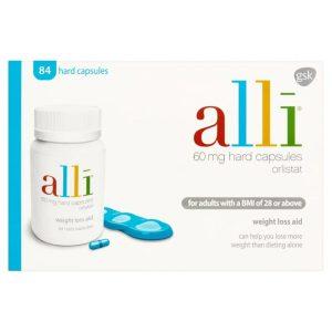 Alli 60mg Capsules - Orlistat 60mg, 84 Capsules