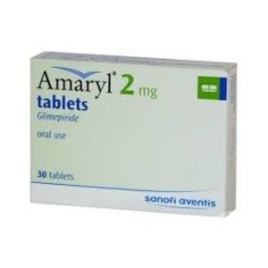 Amaryl 2mg Tablets, 30 Tablets