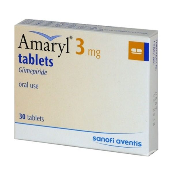 Amaryl 3mg Tablets, 30 Tablets