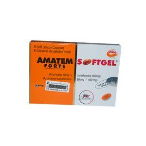 Amatem Forte Soft Gel - 80/480mg, 6 Soft Gel Capsules