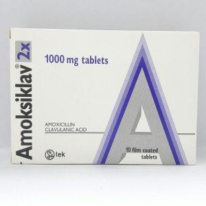 Amoksiklav 1000mg Tablets, 10 Tablets