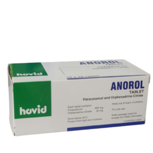 Anorol Per Sachet 450mg 35mg for pain relief and fever support in Nigeria pharmacy