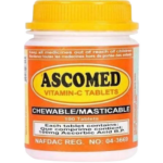 Ascomed Vitamin C 100 Tablets vitamin C supplement for immune system support antioxidant protection collagen formation and daily wellness maintenance in Nigeria pharmacy