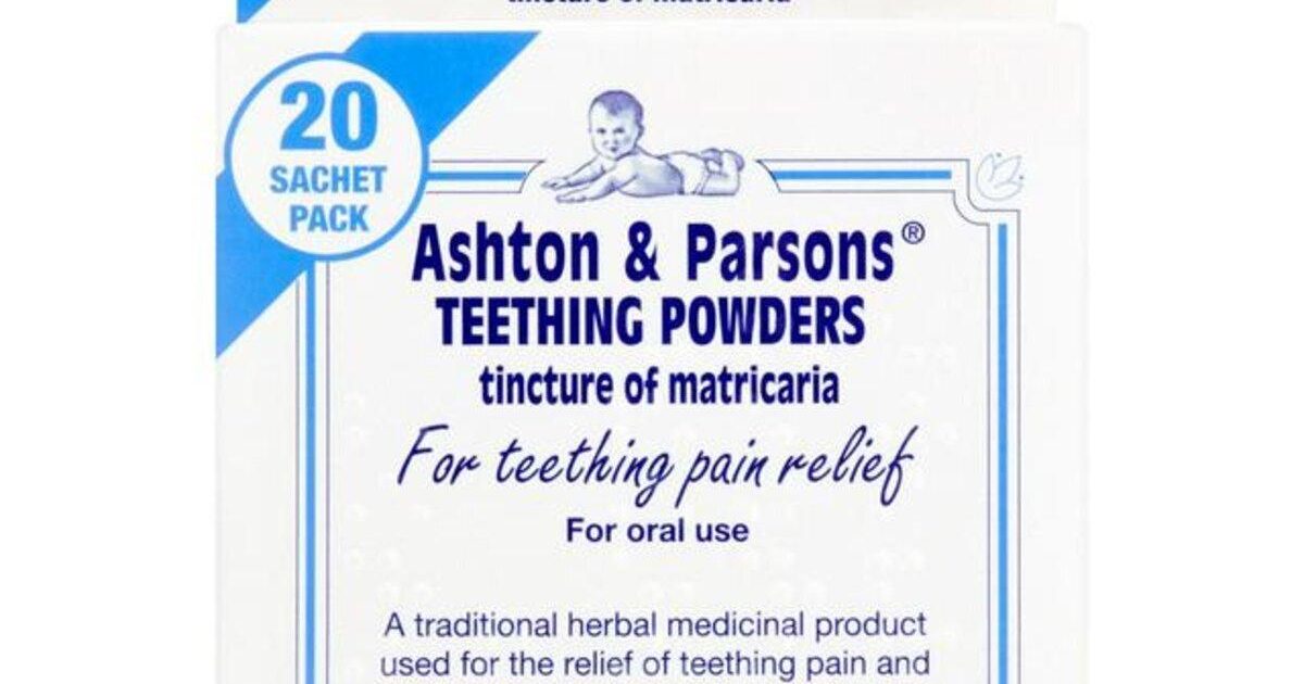 Arson parsons best sale teething powders