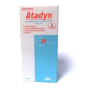 Atadyn Syrup - Loratadine Oral Solution For Children, 100ml