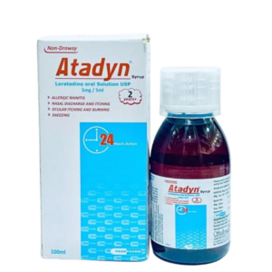 Atadyn Syrup Loratadine oral solution for children allergy relief in Nigeria pharmacy