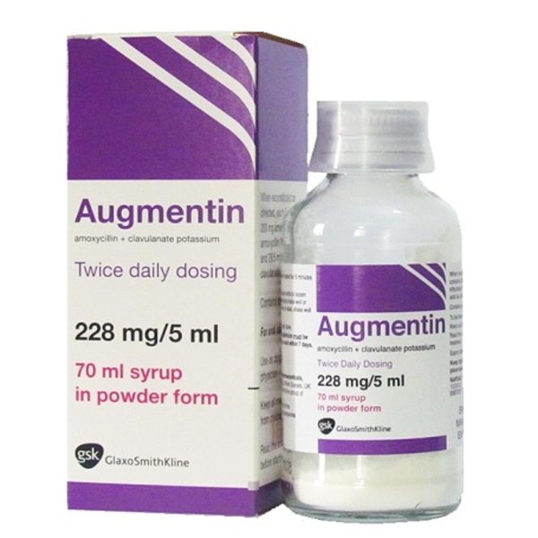 Augmentin 228mg Suspension -   Amoxicillin clavulanic acid, 70ml