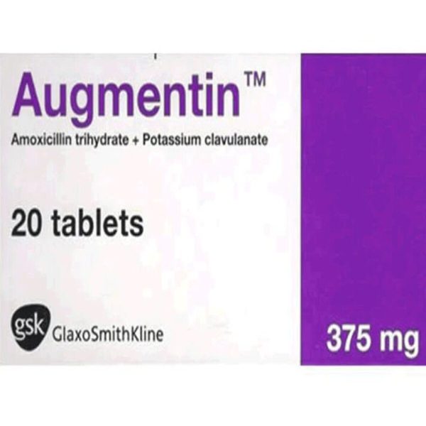 Augmentin 375mg Tablets, 20 Tablets