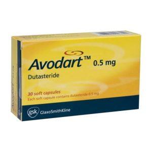 Avodart 0.5mg Capsules - Dutasteride, 30 Capsules