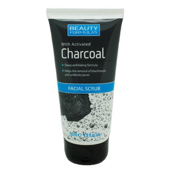 Beauty Formulas Activated Charcoal Scrub 150ml