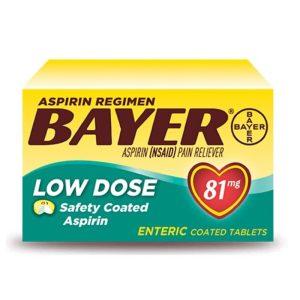 Bayer Low Dose Aspirin 81mg - Enteric Coated Asprin 81mg