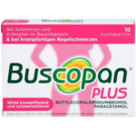 Buscopan Plus 10 Tablets for stomach cramps abdominal pain and digestive discomfort relief in Nigeria pharmacy