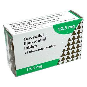 Carvedilol 12.5mg Tablets, 28 Tablets