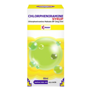 Chlorphenamine Syrup allergy relief syrup for children in Nigeria pharmacy