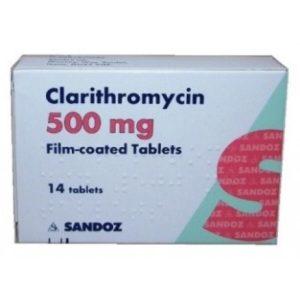 Clarithromycin 500mg Tablets, 10 Tablets