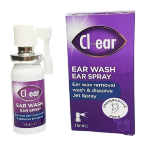 Clear Ear Wash Ear Spray for ear wax removal ear hygiene support blocked ears and gentle ear cleansing in Nigeria pharmacy