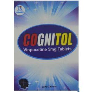 Cognitol 5mg Tablets - Vinpocetine 5mg, 30 Tablets