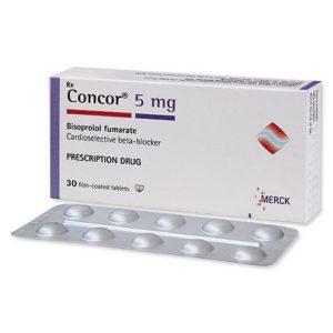 Concor 5mg - Bisoprolol Fumarate 5mg Tablets, 30 Tablets