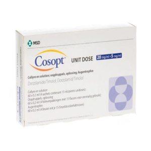 Cosopt Eye Drops - Preservative Free Single Dose, 60 X 0.2ml