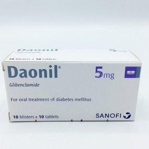 Daonil Tablets - Glibenclamide 5mg Tablets, 10 Tablets