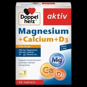 DoppelHerz Aktiv Magnesium Calcium and D3 tablets for bone and muscle wellness in Nigeria pharmacy