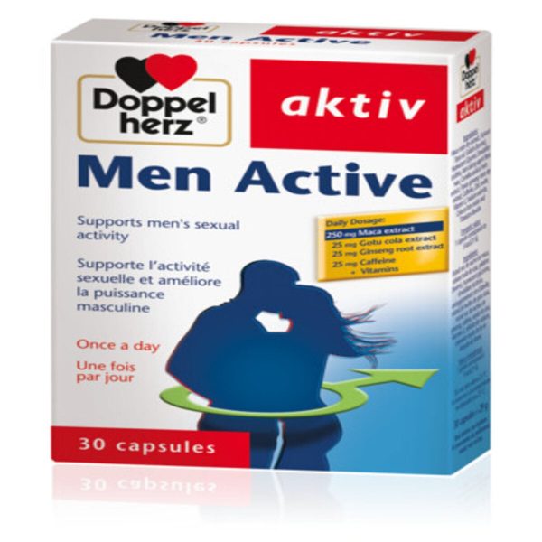 DoppelHerz Men Active Capsules, 30 Capsules