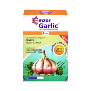 Emzor Garlic Oil Capsules 30 Caps | Natural Garlic Oil Supplement for Heart Health, Immune Support & Antioxidant Protection | Asset Pharmacy Nigeria