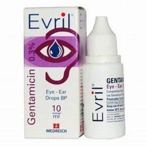 Evril Gentamicin Eye Ear Drops