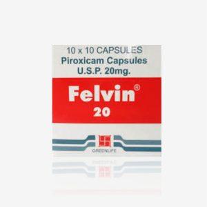 Felvin 20mg Capsules, 10 Capsules