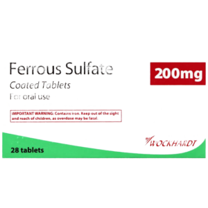 Ferrous Sulfate 200mg Tablets 28 Tablets prescription iron supplement formulated to help prevent and treat iron deficiency anaemia by supporting healthy haemoglobin production, red blood cell formation and normal oxygen transport, original Ferrous Sulfate 200mg Tablets available from Asset Pharmacy