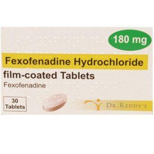 Fexofenadine 180mg Tablets, 30 Tablets