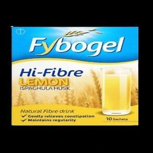 Fybogel Sachets Lemon Flavour 10 sachets for digestive wellness and fibre support in Nigeria pharmacy