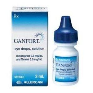 Ganfort Eye Drops, Bimatoprost Timolol Eye Drops, 3ml