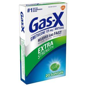 Gas-X 125mg Simethicone Extra Strength, 10 Softgels