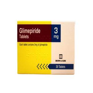 Glimepiride 3mg Tablets, 30 Tablets