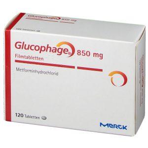 Glucophage 850mg Tablets, 56 Tablets