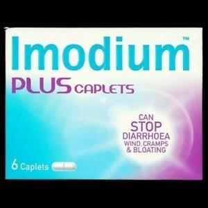 Imodium Plus Caplets 6 Tablets for diarrhoea relief abdominal cramps bloating control and digestive support in Nigeria pharmacy