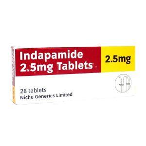 Indapamide 2.5mg Tablets, 28 Tablets