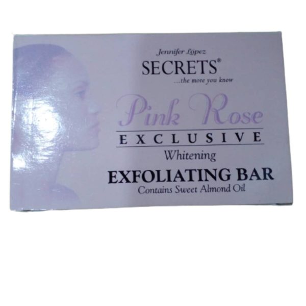 Jennifer Lopez Secret Pink Rose Exfoliating Bar Soap, 200g