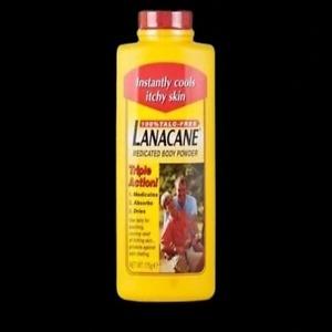Lanacane Medicated Body Powder 175g for itching relief skin comfort moisture control and irritated skin care support in Nigeria pharmacy