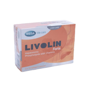 Livolin Forte Capsules 30 Capsules liver support supplement containing essential phospholipids and B vitamins, formulated to support normal liver function and nutritional wellbeing, genuine Livolin Forte available from Asset Pharmacy Nigeria