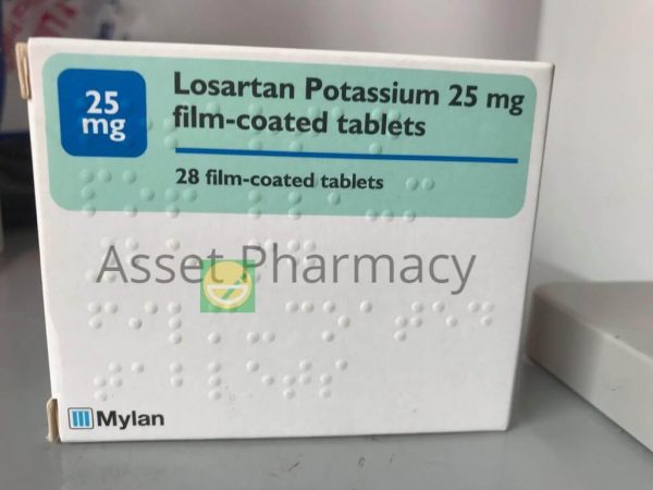 Losartan Potassium 25mg Tablets 28 Tablets - Asset Pharmacy