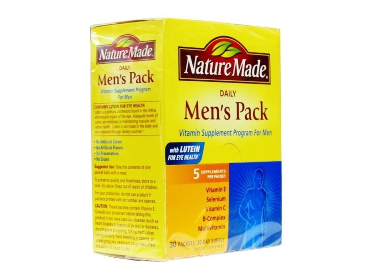 Nature Made Men's Pack Vitamin Supplements For Men, 30 Packs Nature Made Men's Pack Vitamin Supplements For Men, 30 Packs