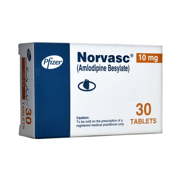 Norvasc 10mg Amlodipine 10mg Tablets, 30 Tablets