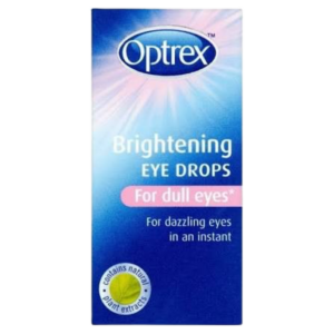Optrex Brightening Eye Drops 10ml for brighter looking eyes redness relief soothing eye care and refreshed eye comfort in Nigeria pharmacy
